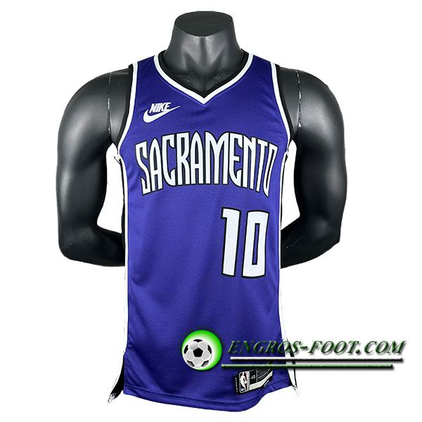 Maillot Sacramento Kings (DEROZAN #10) 2024/25 Pourpre/Blanc -02