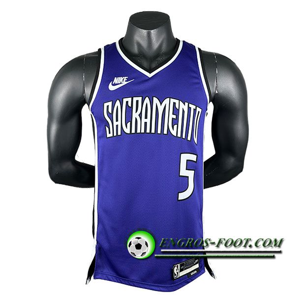 Maillot Sacramento Kings (FOX #5) 2024/25 Pourpre/Blanc