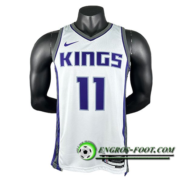 Maillot Sacramento Kings (SABONIS #11) 2024/25 Blanc/Pourpre/Gris