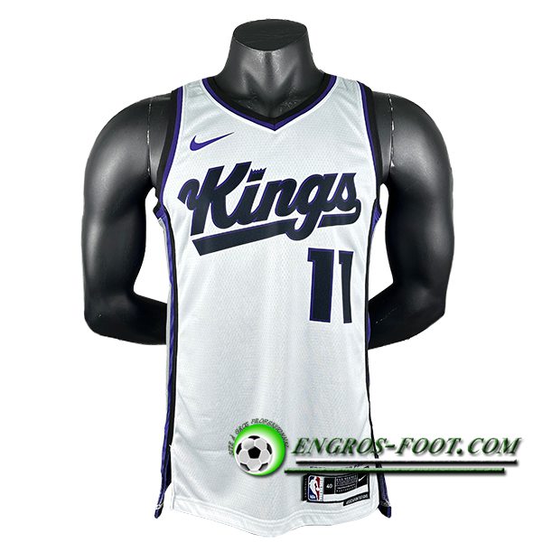 Maillot Sacramento Kings (SABONIS #11) 2024/25 Blanc/Noir/Pourpre