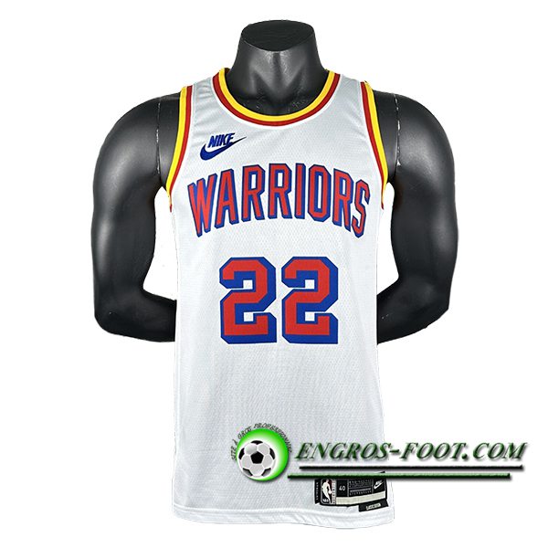 Maillot Golden State Warriors (WIGGINS #22) 2024/25 Blanc/Rouge