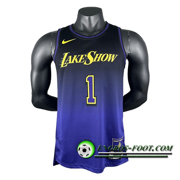 Maillot Los Angeles Lakers (RUSSELL #1) 2024/25 Pourpre/Noir