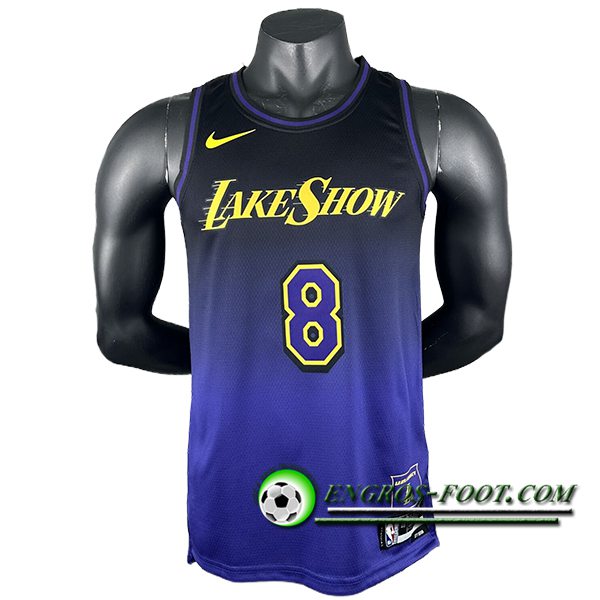 Maillot Los Angeles Lakers (BRYANT #8) 2024/25 Pourpre/Noir