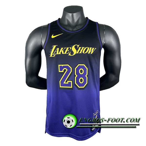 Maillot Los Angeles Lakers (HACHIMURA #28) 2024/25 Pourpre/Noir