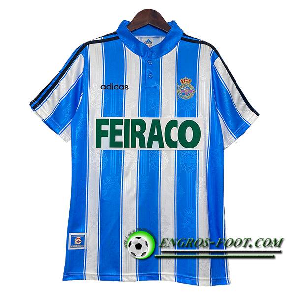 Maillot de Foot Deportivo La Coruna Retro Domicile 1997/1998