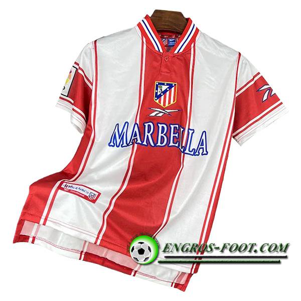 Maillot de Foot Atletico Madrid Retro Domicile 1999/2000