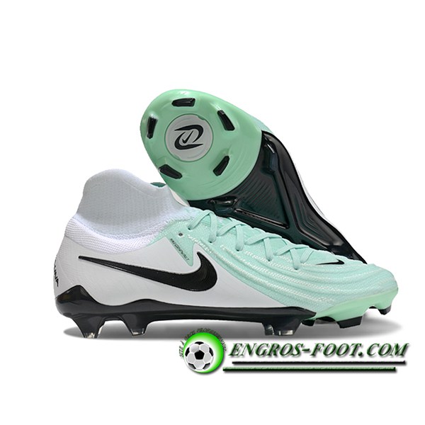 Nike Chaussures de Foot Phantom Luna Elite NU FG Vert/Blanc/Noir