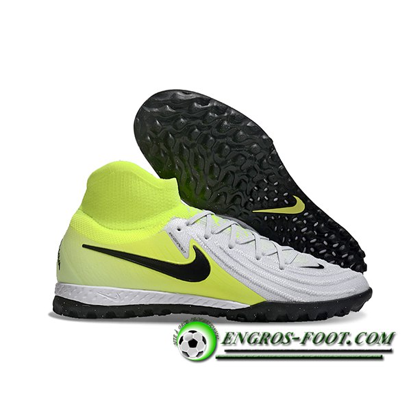 Nike Chaussures de Foot Phantom Luna Elite NU TF Jaune/Blanc/Noir