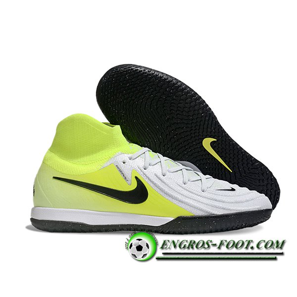 Nike Chaussures de Foot Phantom Luna Elite NU IC Jaune/Blanc/Noir