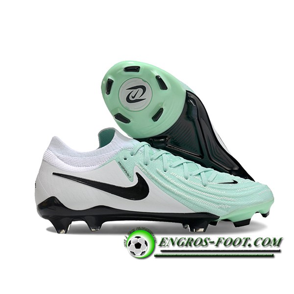 Nike Chaussures de Foot Phantom Luna Elite NU FG Vert/Blanc/Noir -03