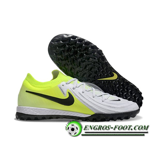 Nike Chaussures de Foot Phantom GX II EliteTF Jaune/Blanc/Noir