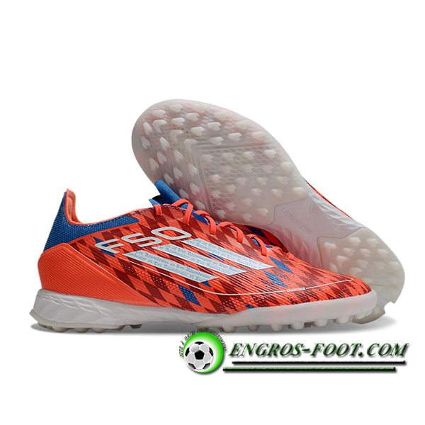 Adidas Chaussures de Foot F50 PRO TF Orange/Bleu