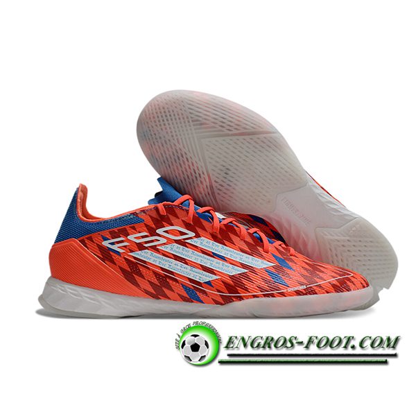 Adidas Chaussures de Foot F50 PRO IC Orange/Bleu