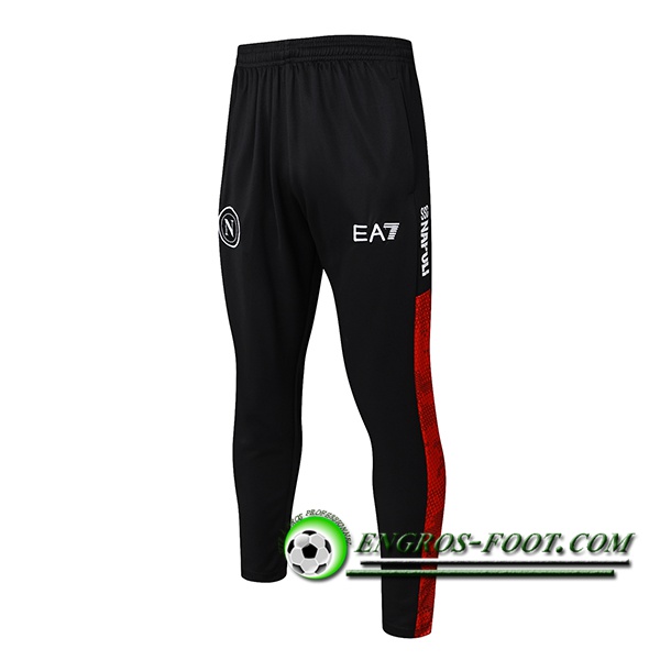 Pantalon Foot SSC Naples Noir/Rouge 2024/2025