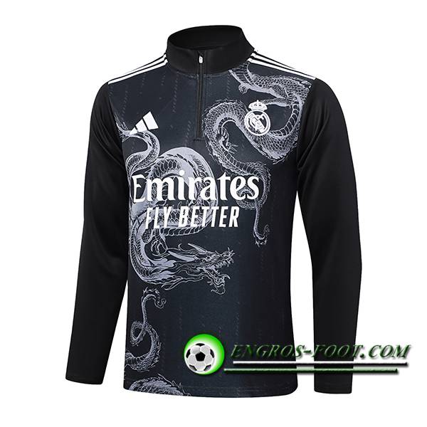 Sweatshirt Training Real Madrid Noir/Blanc 2023/2024