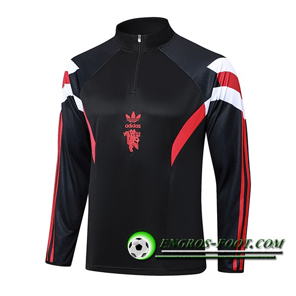 Sweatshirt Training Manchester United Noir/Rouge/Blanc 2024/2025