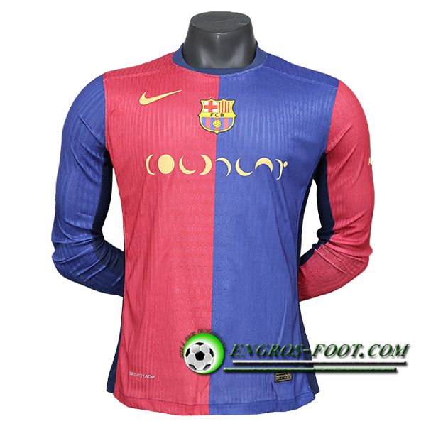 Maillot de Foot FC Barcelone x Coldplay Manches Longues Domicile 2024/2025