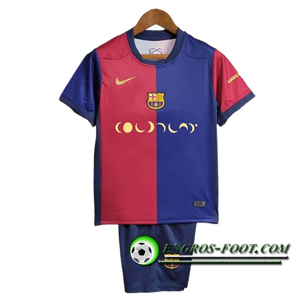 Maillot de Foot Barcelone Enfant x coldplay Domicile 2024/2025