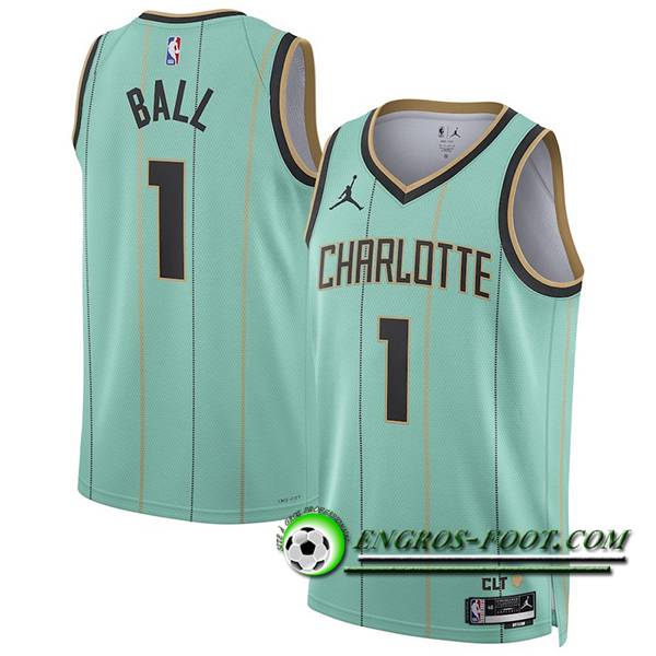 Maillot Charlotte Hornets (BALL #1) 2024/25 Vert/Noir -02