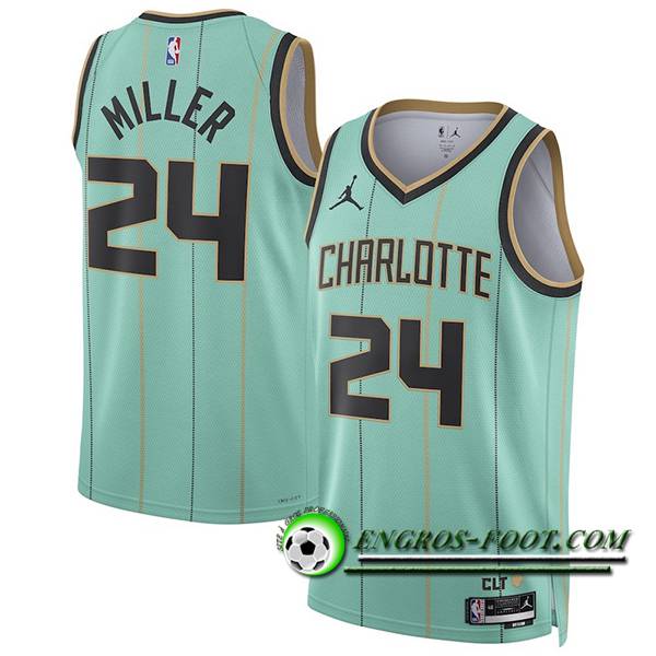 Maillot Charlotte Hornets (MILLER #24) 2024/25 Vert/Noir