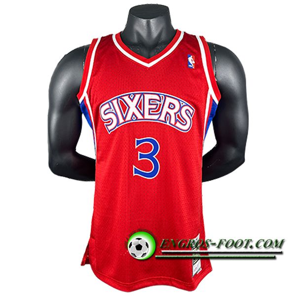 Maillot Philadelphia 76ers (IVERSON #3) 2023/24 Rouge/Bleu