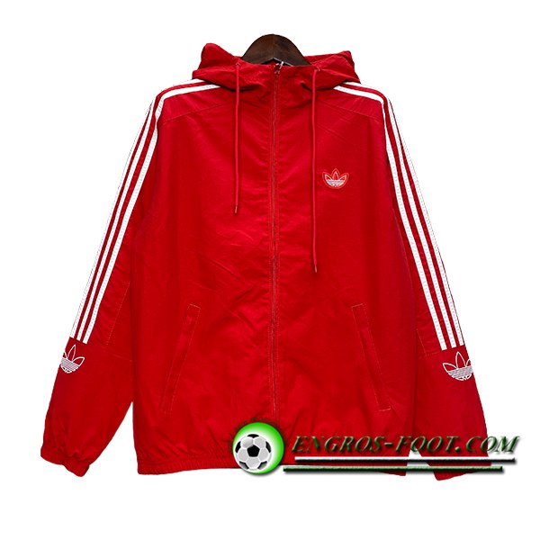 Coupe-Vent Adidas Rouge/Blanc 2024/2025