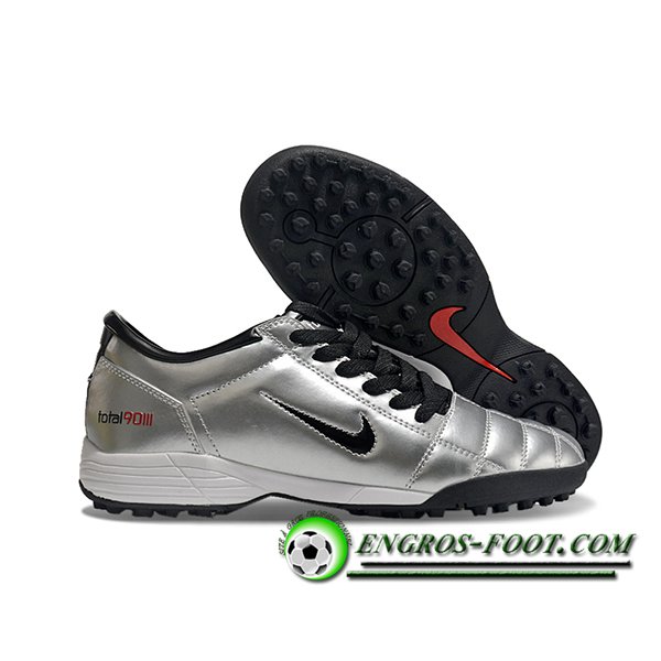 Nike Chaussures de Foot T90 TF Gris/Noir