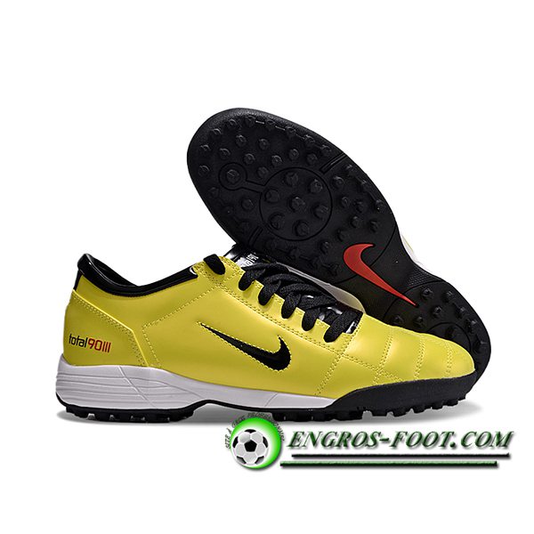 Nike Chaussures de Foot T90 TF Jaune/Noir