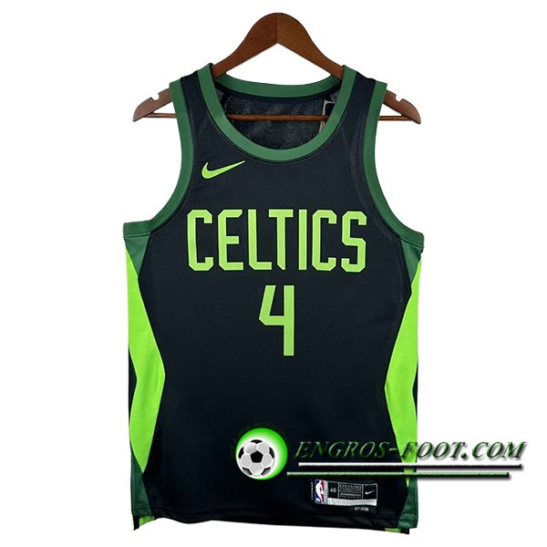 Maillot Boston Celtics (HOLIDAY #4) 2024/25 Noir/Vert -03