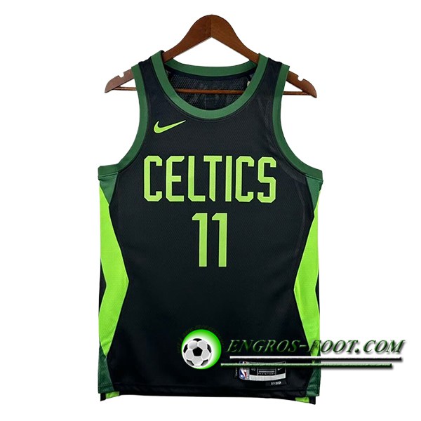 Maillot Boston Celtics (IRVING #11) 2024/25 Noir/Vert -02