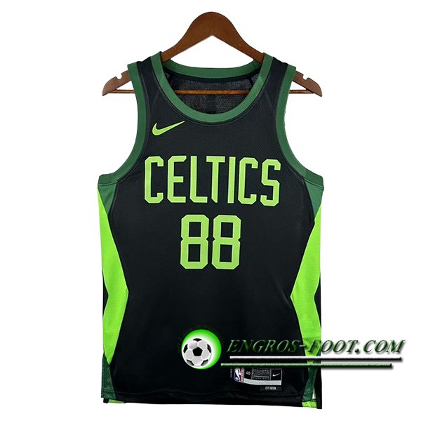 Maillot Boston Celtics (QUETA #88) 2024/25 Noir/Vert