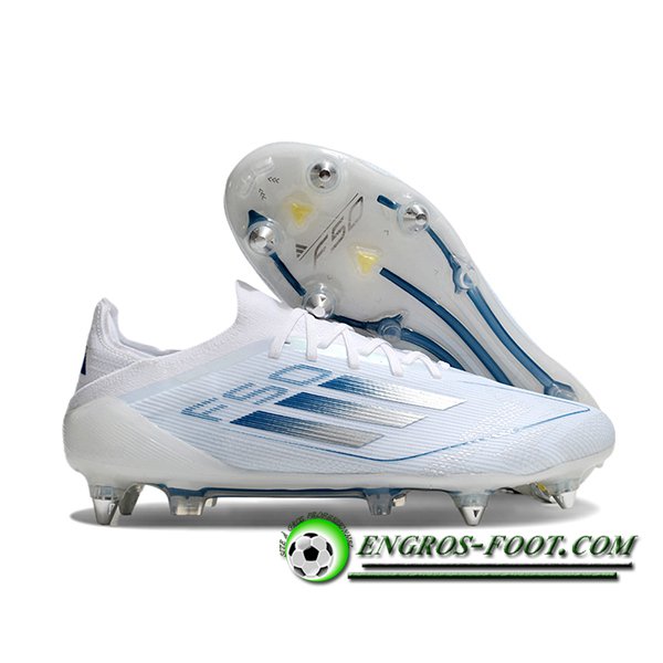 Adidas Chaussures de Foot F50 Elite SG Blanc/Pourpre/Noir