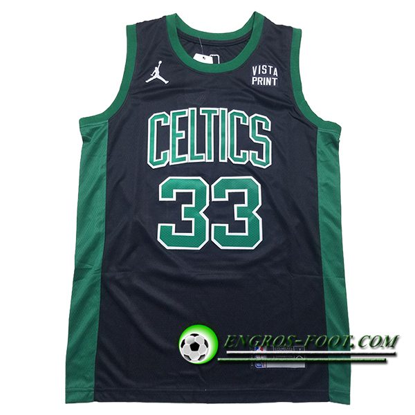 Maillot Boston Celtics (BIRD #33) 2024/25 Noir/Vert -02