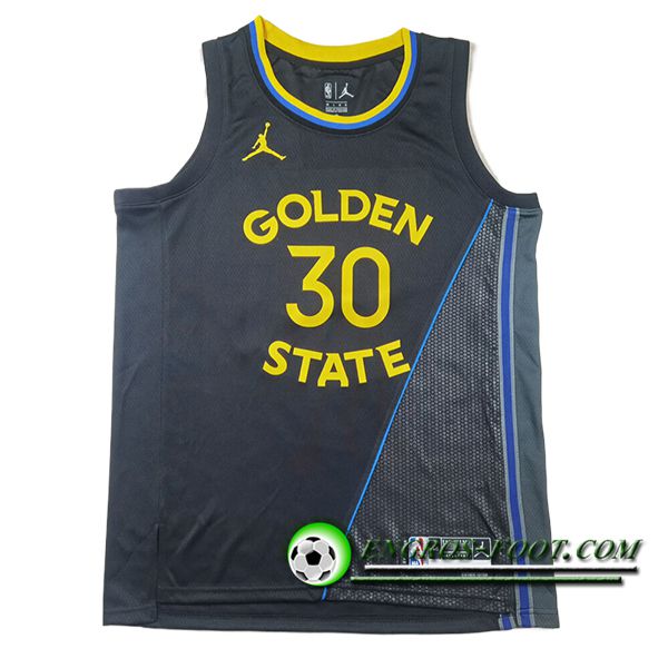 Maillot Golden State Warriors (CURRY #30) 2025/26 Noir/Gris/Jaune