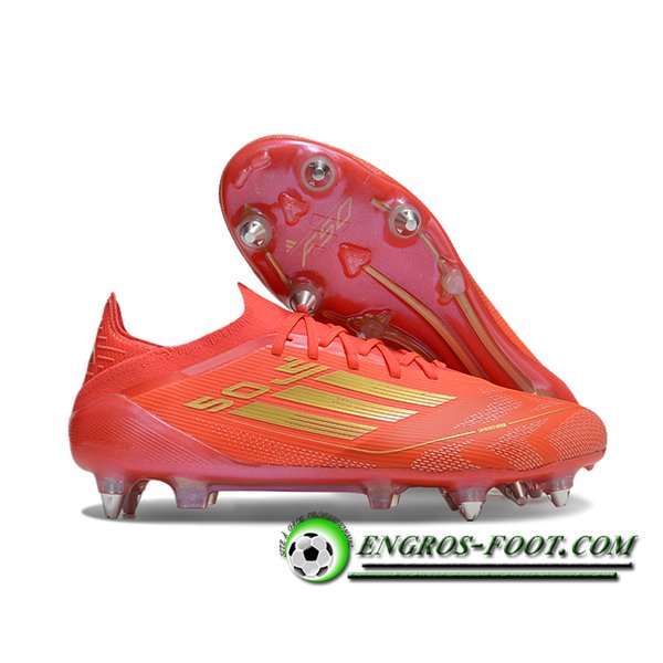 Adidas Chaussures de Foot F50 Elite SG Orange/Rose/Jaune