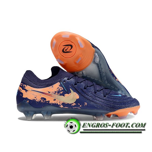 Nike Chaussures de Foot Phantom Luna Elite NU FG Pourpre/Orange