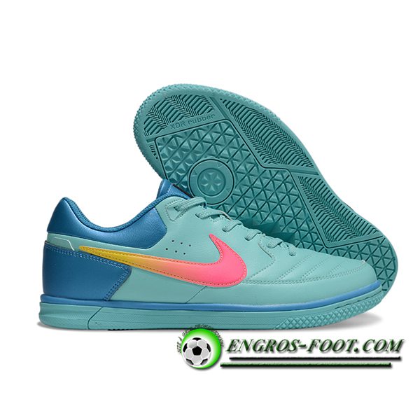 Nike Chaussures de Foot Gato IC Bleu/Rose