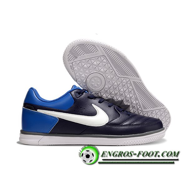 Nike Chaussures de Foot Gato IC Noir/Blanc/Bleu