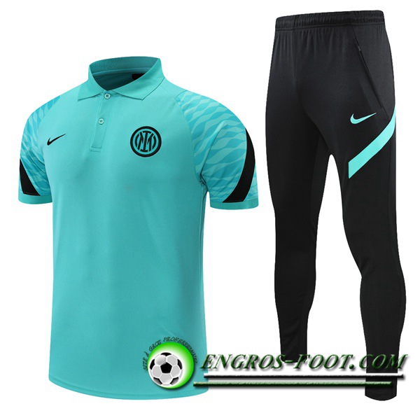 Ensemble Polo Inter Milan + Pantalon Vert/Noir 2021/2022