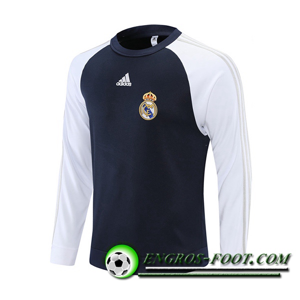 Sweatshirt Training Real Madrid Bleu Marin/Blanc 2021/2022