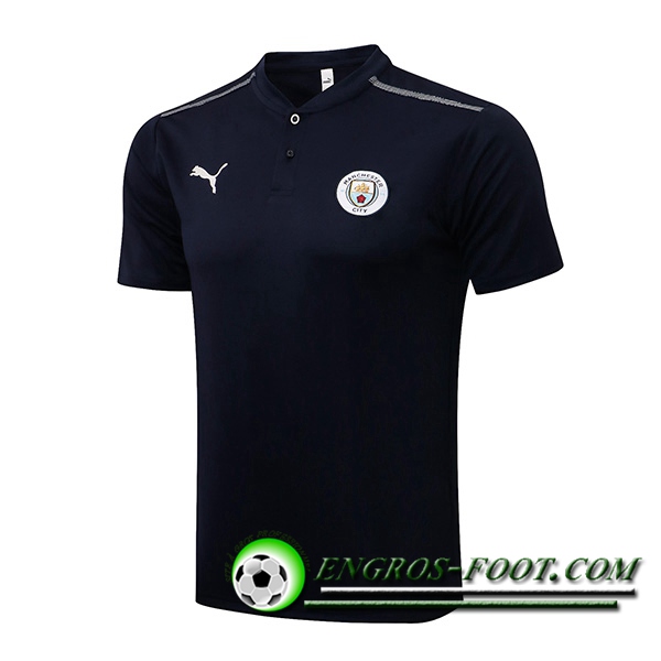 Polo Foot Manchester City Noir/Gris 2021/2022