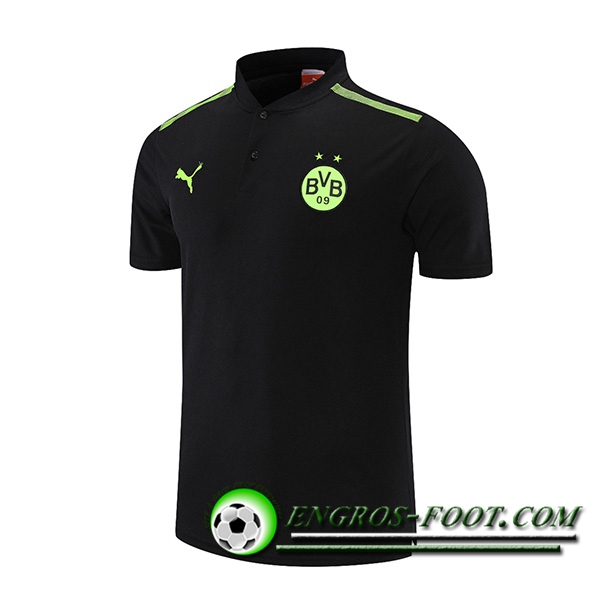 Polo Foot Dortmund BVB Noir/Vert 2021/2022