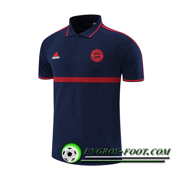 Polo Foot Bayern Munich Bleu Marin/Rouge 2021/2022