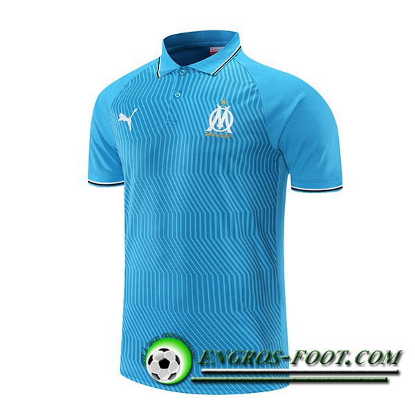 Polo Foot Marseille OM Bleu/Gris 2021/2022