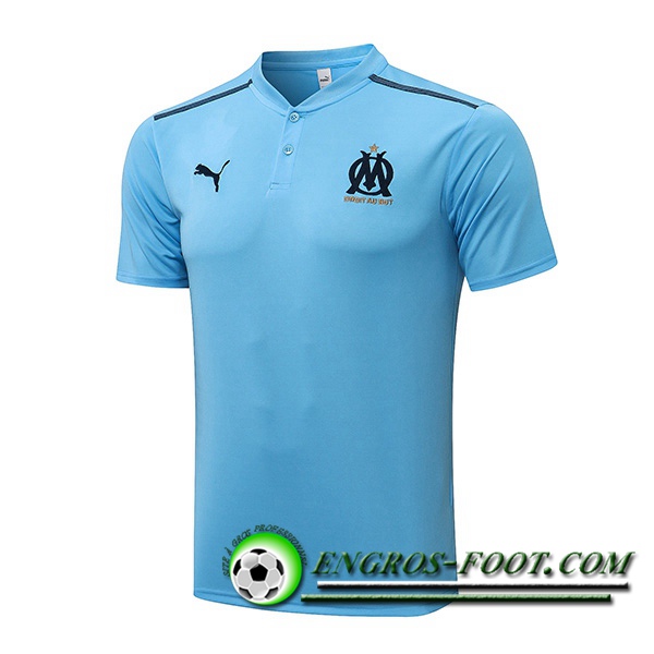 Polo Foot Marseille OM Gris/Noir 2021/2022 -01