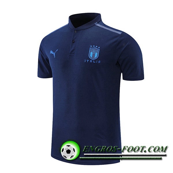 Polo Foot Italie Blanc/Noir 2021/2022