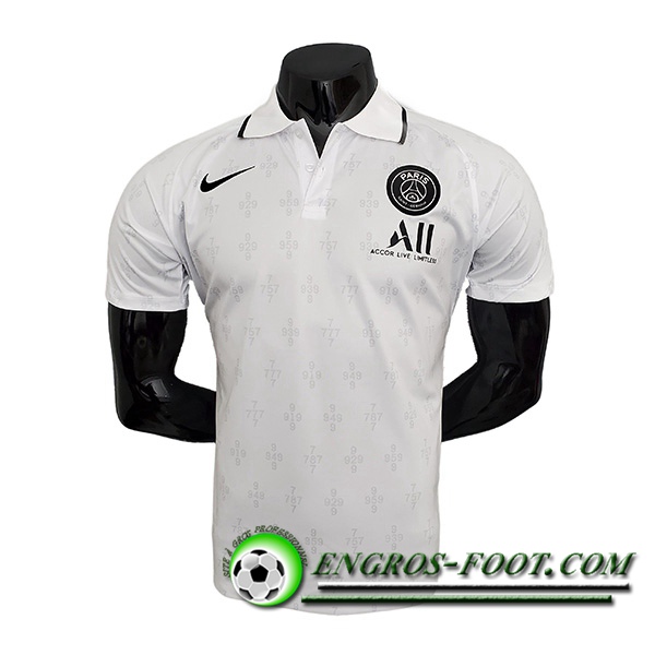 Polo Foot Jordan PSG Blanc 2021/2022 -01