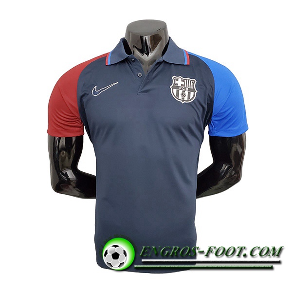 Polo Foot FC Barcelone Bleu/Bleu Marin 2021/2022