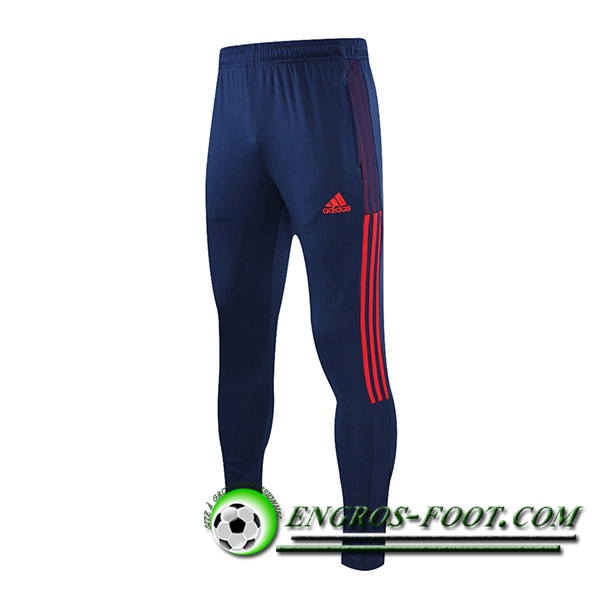 Training Pantalon Foot Lyon OL Bleu Marin/Rouge 2021/2022