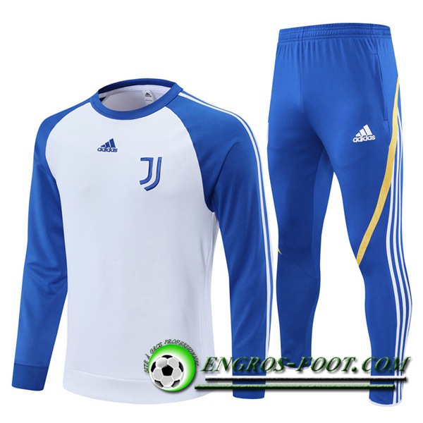 Ensemble Survetement de Foot Juventus Blanc/Bleu 2021/2022